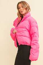 Riley Puffer Jacket • Hot Pink