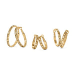 Contempo Small Hoop Earrings • Gold