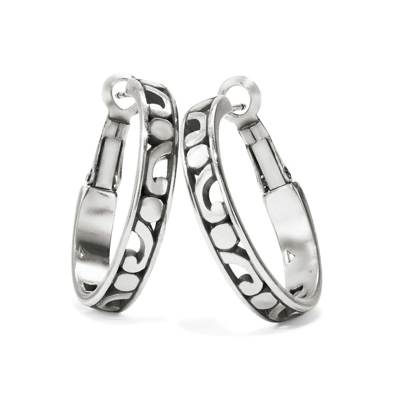 Contempo Small Hoop Earrings- Silver