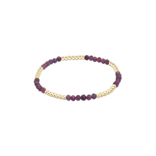 Blissful Pattern 2.5mm Bead Bracelet • Ruby
