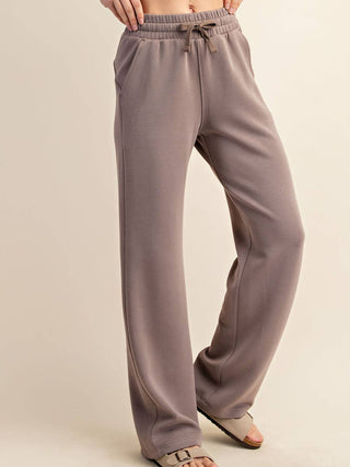 Modal Scuba Straight Pant • Mocha