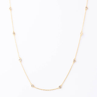 Lucia Clear Necklace • Gold