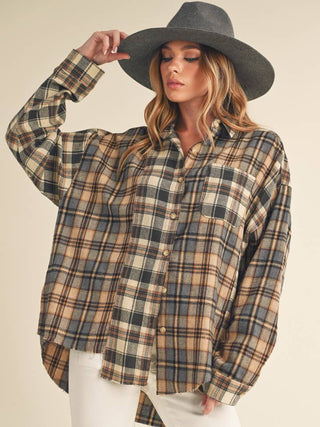 Noelle Flannel Shirt • Oatmeal