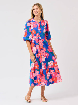 Riley Midi Dress • Petal Pop Blue