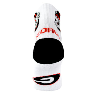 Georgia Bulldogs White Quarter Socks