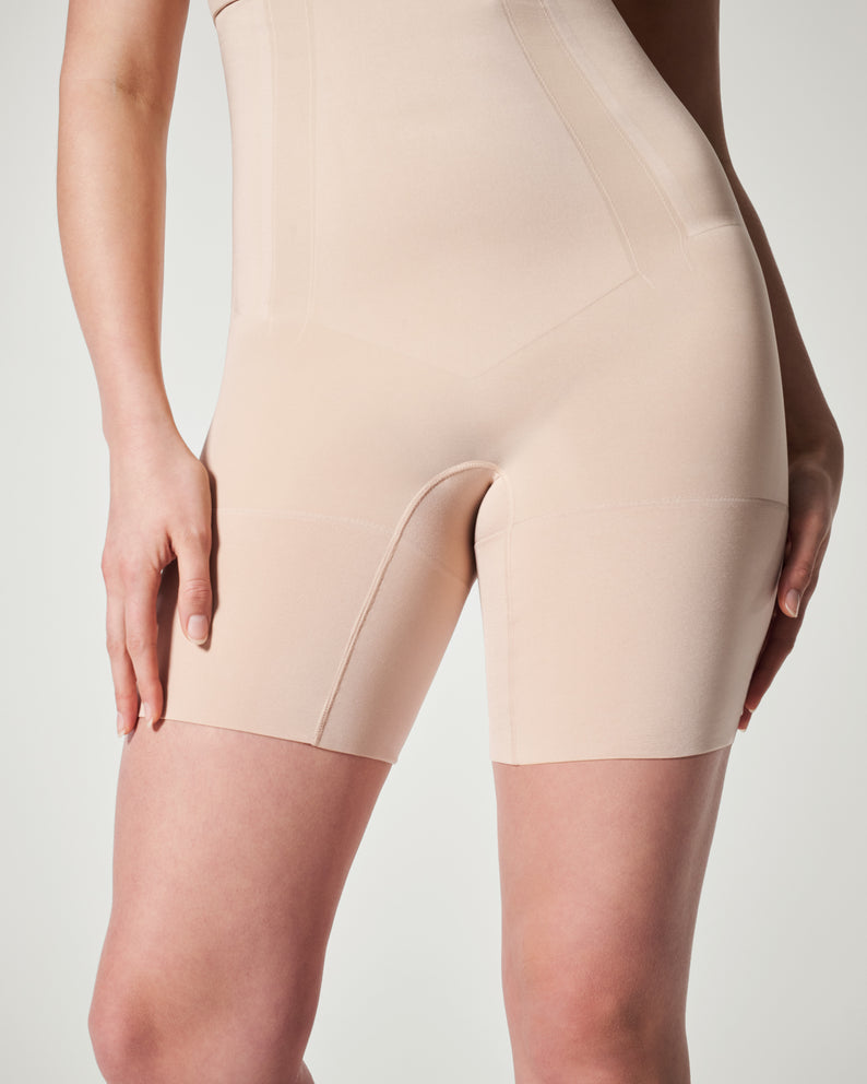 High-Waisted Mid-Thigh Short • Soft Nude