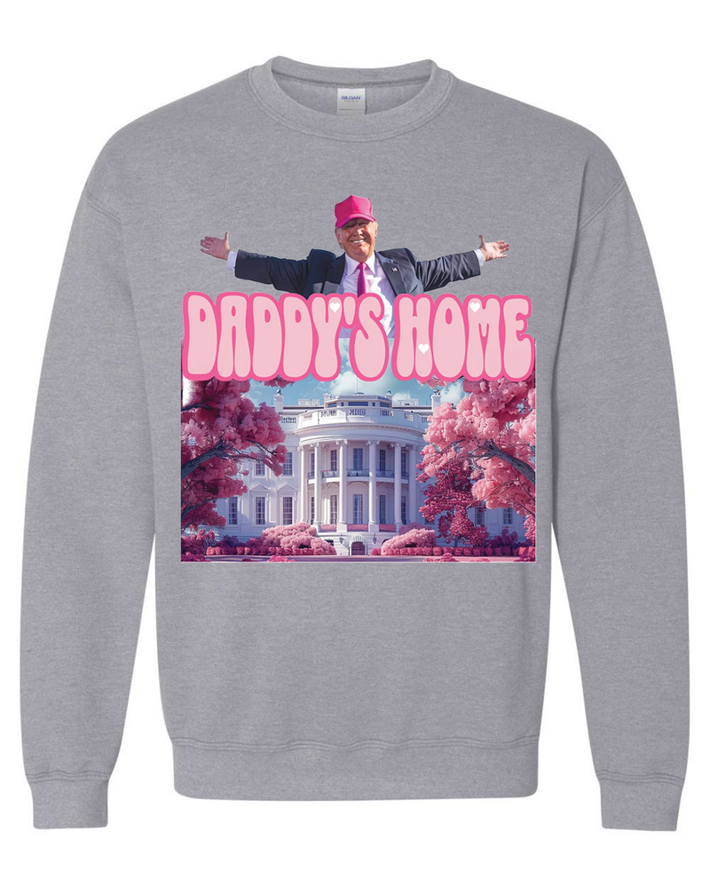 Daddys Home Trump Sweatshirt • Sports Grey