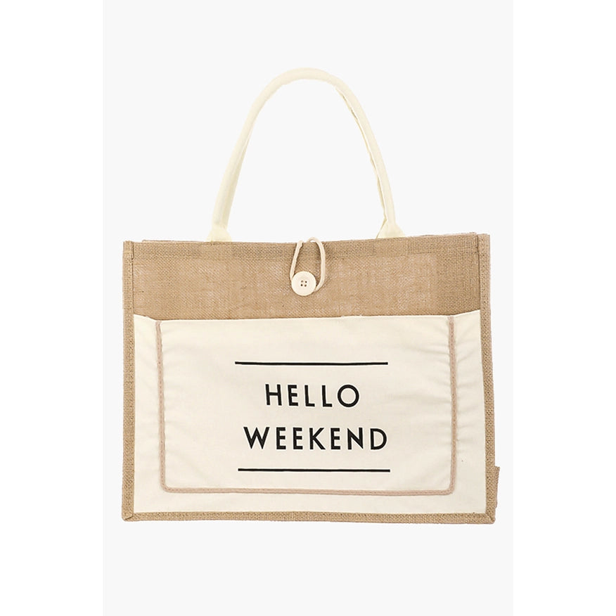 Hello Weekend Tote