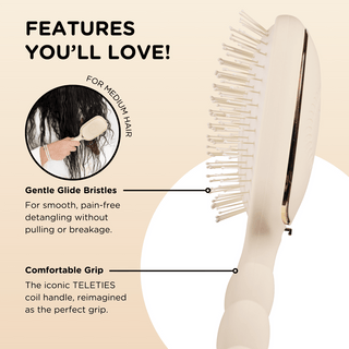 Detangler Brush for Medium Hair • Tan
