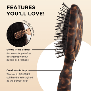 Detangler Brush for Medium Hair • Tortoise