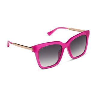 Bella • Bright Tulip Golden Grey Gradient Sunglasses