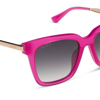 Bella • Bright Tulip Golden Grey Gradient Sunglasses