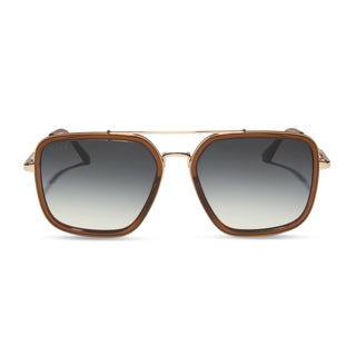 Jordan Whiskey Gold Grey Gradient Sunglasses