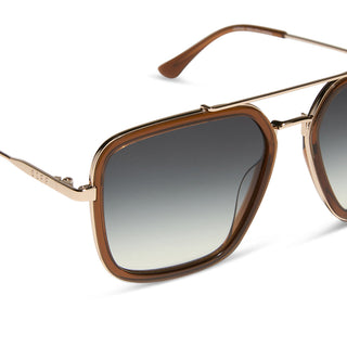 Jordan Whiskey Gold Grey Gradient Sunglasses
