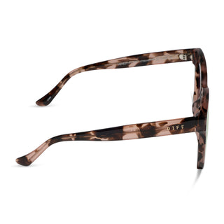 Meredith II• Himalayan Tortoise Taupe Mirror Sunglasses