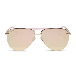 Tahoe • Gold Powder Pink Taupe Mirror Sunglasses