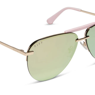 Tahoe • Gold Powder Pink Taupe Mirror Sunglasses