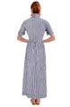 June Dress • Stripe Wash & Wear Navy