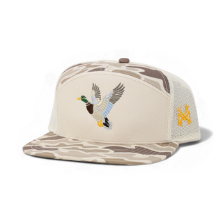 Flyaway Snapback Hat • 7 Panel Field Camo