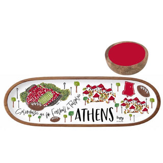 Athens Georgia Tailgate • Tray & Bowl Set