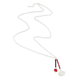 32" Georgia Logo & Crystal Bar Necklace