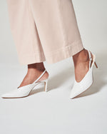 Stretch Twill Cropped Wide Leg Pant • Pale Pink