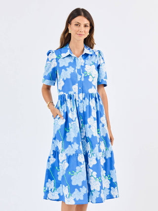 Jema Midi Dress • Orchid Revere Blue