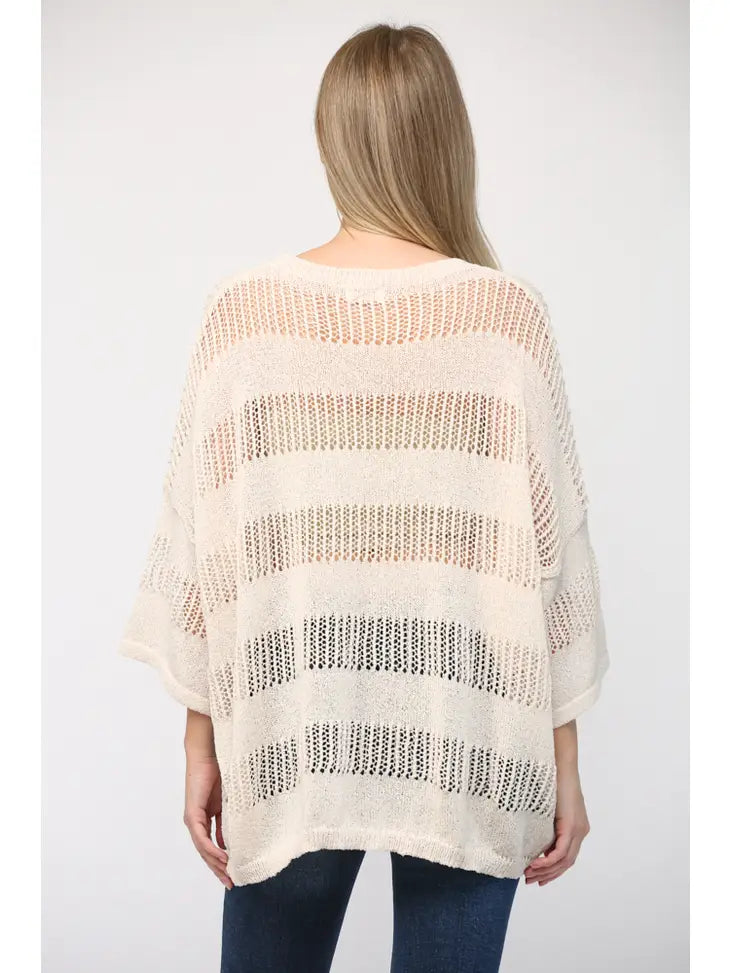 Emerson Crochet Sweater • Cream