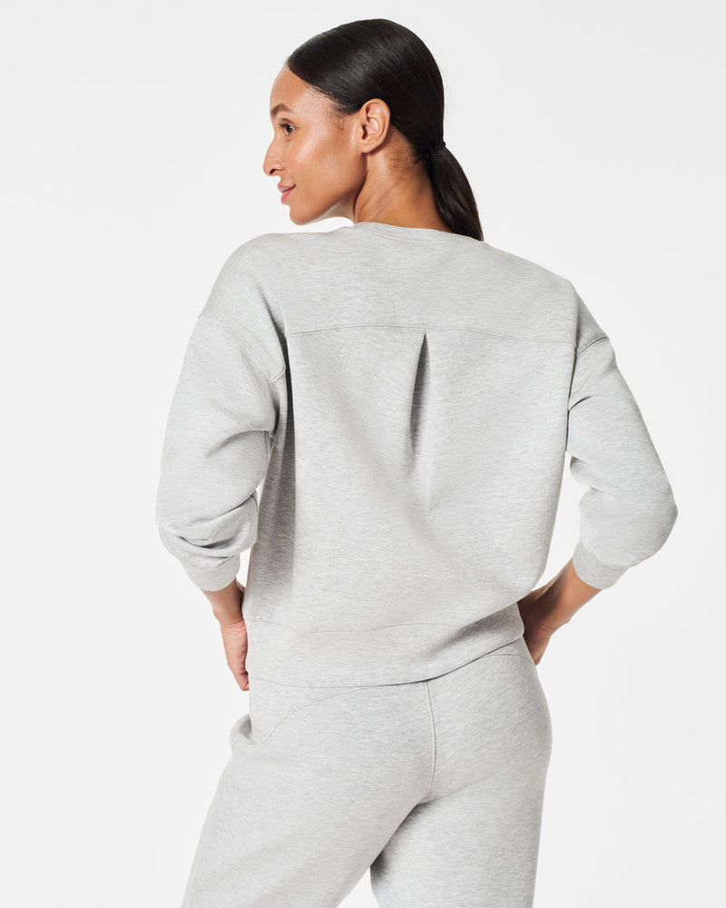 SPANX® AirEssentials Crewneck • Light Grey Heather