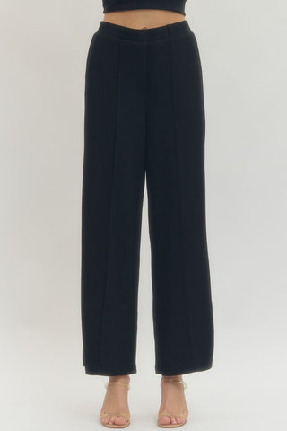 Evie Knit Elastic Pant • Black