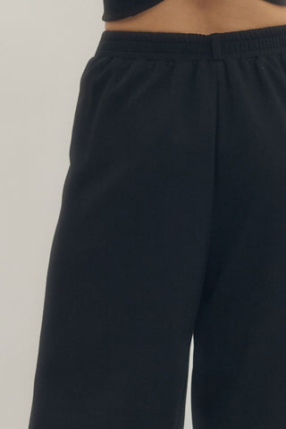 Evie Knit Elastic Pant • Black