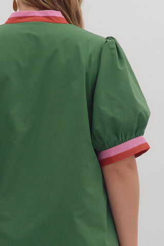 Annisa Pullover Mini Dress PLUS • Heather Green