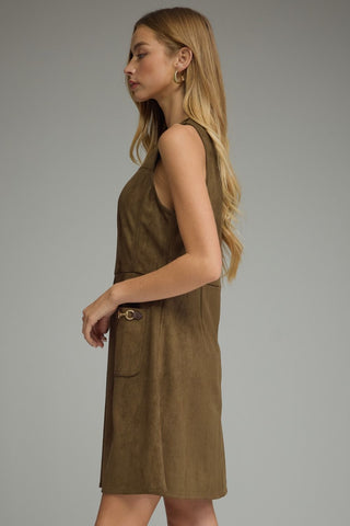 Noelani Sleeveless Mini Dress • Wood
