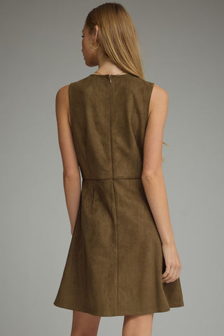 Noelani Sleeveless Mini Dress • Wood