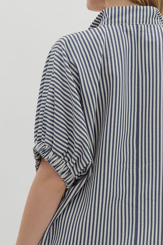 Anderson Striped Top • Navy
