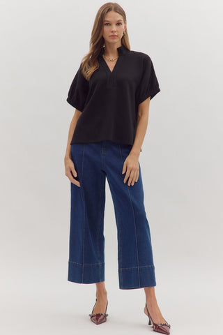 Brunch Meeting Blouse • Black