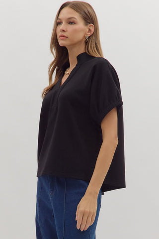 Brunch Meeting Blouse • Black
