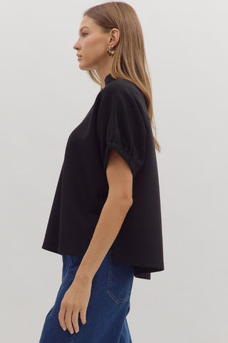 Brunch Meeting Blouse • Black