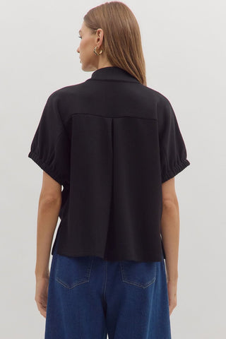 Brunch Meeting Blouse • Black