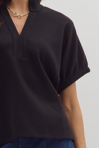Brunch Meeting Blouse • Black