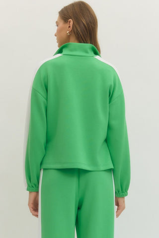 Lettie Long Sleeve Knit Top • Kelly Green