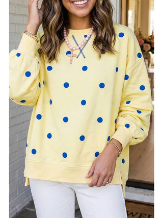 Carina Sunshine Oversize Top • Yellow/ Navy