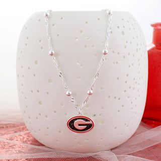 16” Georgia Glitter Enamel Logo Necklace