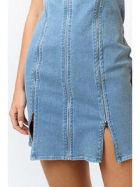 Gabbie Mini Dress • Denim