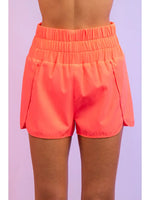 Carley Elastic Waist Shorts • Neon Pink