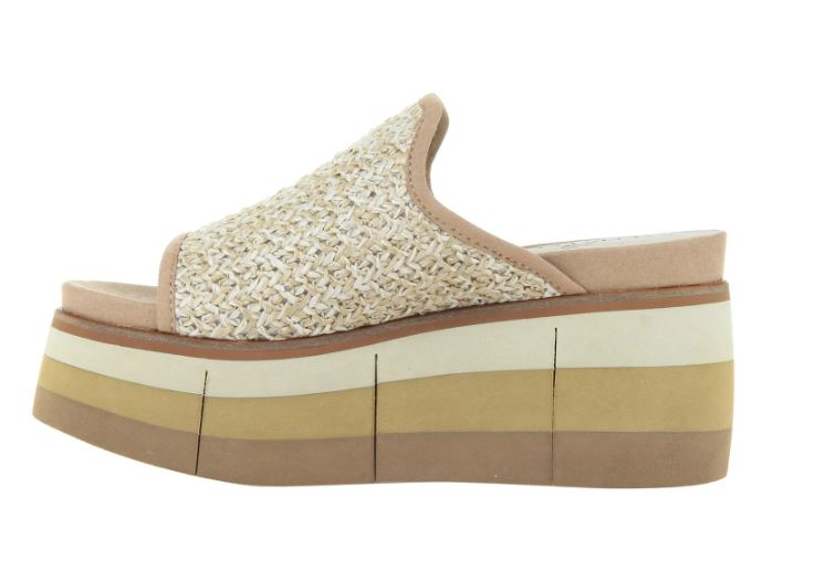 Flocci Platform Wedges • Beige