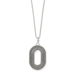 Ferrara Siena Silver Oval Necklace