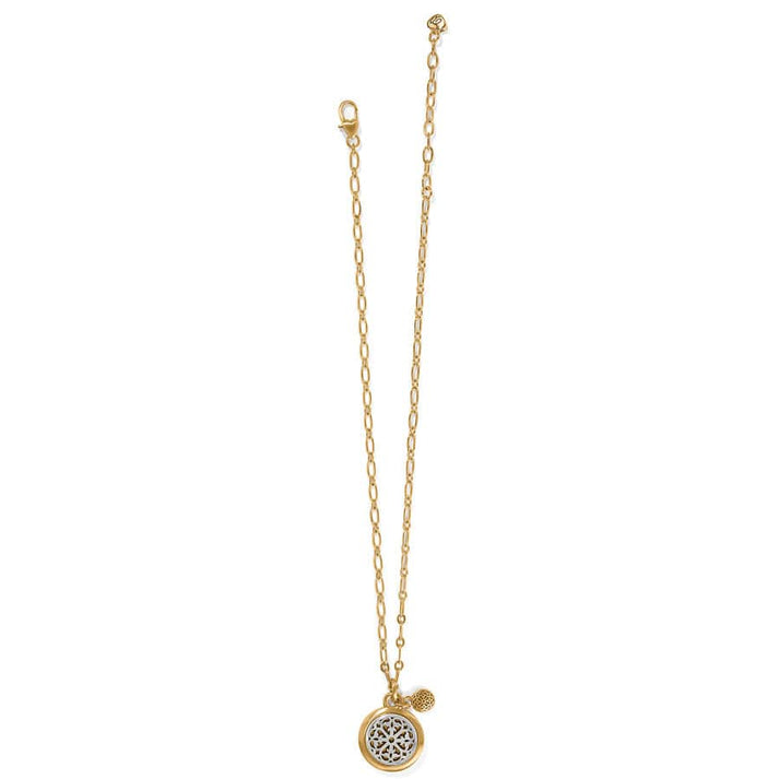 Ferrara Two Tone Luce Small Pendant Necklace