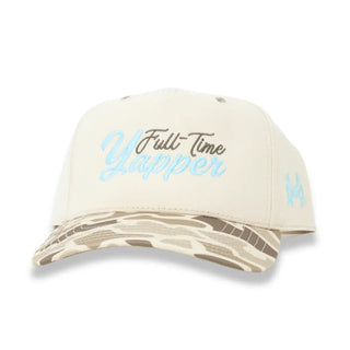 Full-Time Yapper Trucker Hat • Retro Field Camo