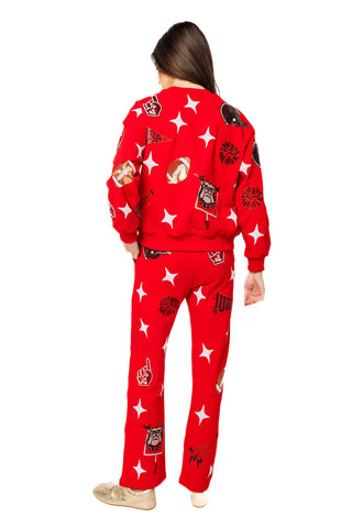 QOS Licensed UGA Sparkle Gameday Icon Sweatshirt